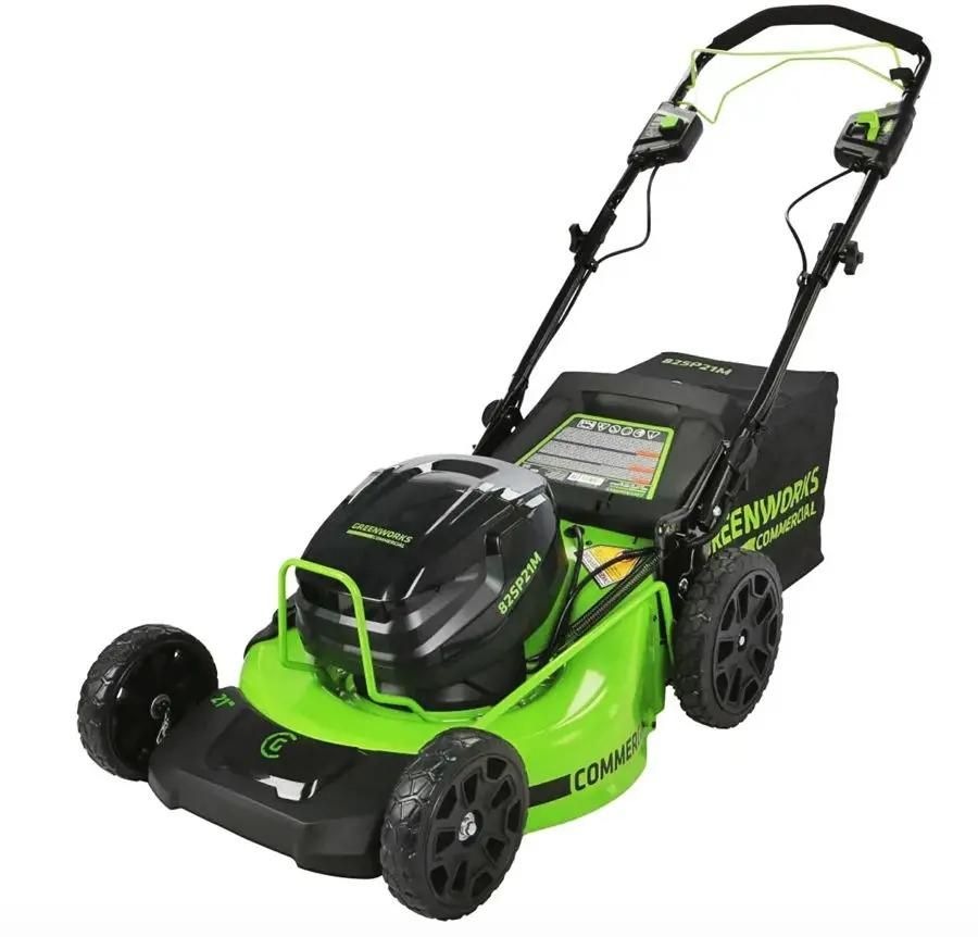 Газонокосилка аккумуляторная GREENWORKS GC82LM51SP2,  51см, самоходная,  5Ач, с ЗУ [2515907ub]